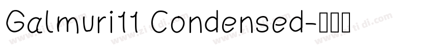 Galmuri11 Condensed字体转换